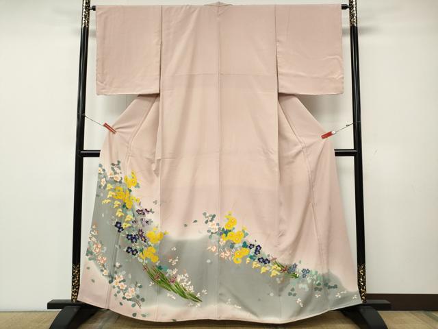 平和屋着物●豪華色留袖　作家物　草花文　暈し染め　正絹　逸品　CABK8121ut