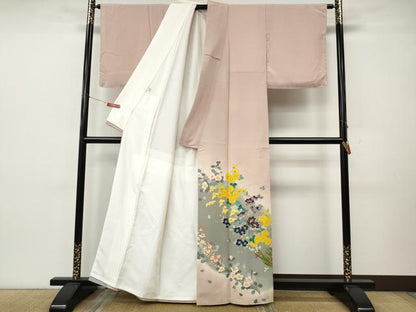 平和屋着物●豪華色留袖　作家物　草花文　暈し染め　正絹　逸品　CABK8121ut