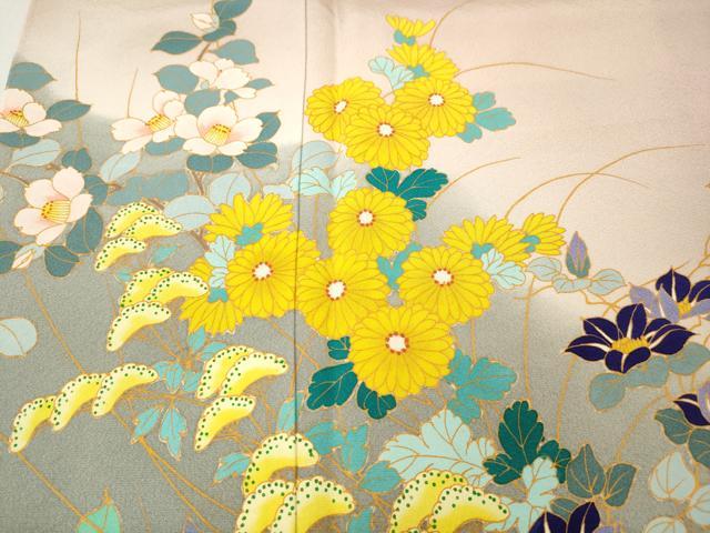 平和屋着物●豪華色留袖　作家物　草花文　暈し染め　正絹　逸品　CABK8121ut