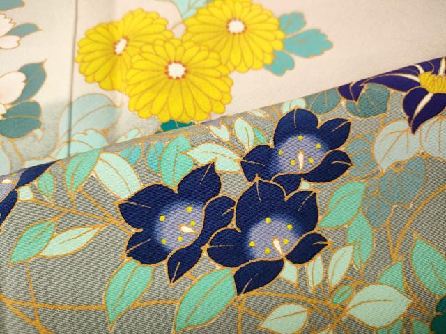 平和屋着物●豪華色留袖　作家物　草花文　暈し染め　正絹　逸品　CABK8121ut