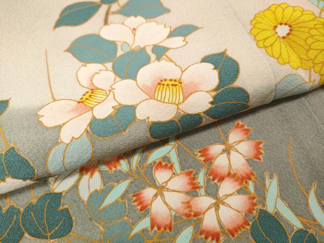 平和屋着物●豪華色留袖　作家物　草花文　暈し染め　正絹　逸品　CABK8121ut