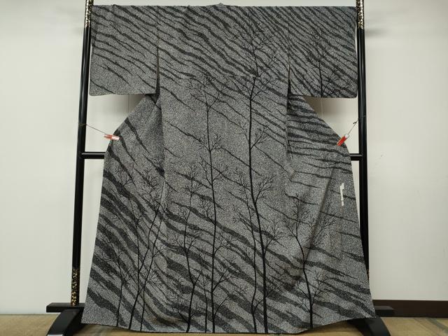 平和屋着物○二代目 川村久太郎 訪問着 枝木文 正絹 逸品 CABK8124ut