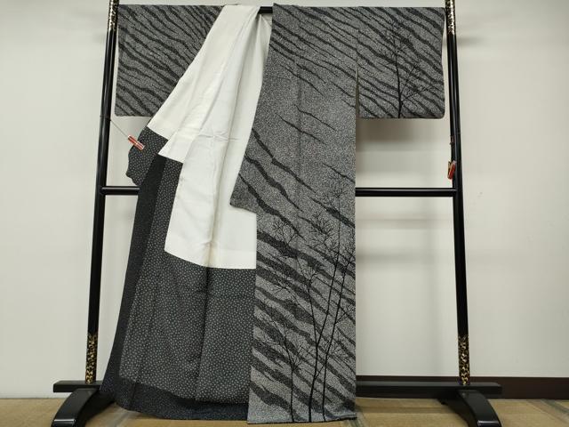 平和屋着物○二代目 川村久太郎 訪問着 枝木文 正絹 逸品 CABK8124ut