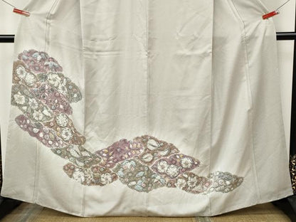 平和屋着物●訪問着　辻が花　絞り　正絹　逸品　CABK8125ut