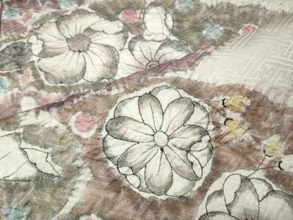 平和屋着物●訪問着　辻が花　絞り　正絹　逸品　CABK8125ut