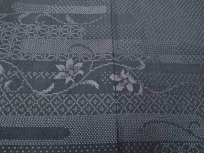 平和屋着物●訪問着　本塩沢　エ霞花唐草文　正絹　逸品　CABK8127ut