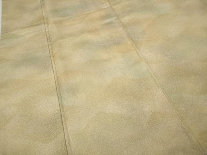 平和屋着物●上質な紬　遠山文　暈し染め　さが美扱い　正絹　逸品　未使用　CABK8130ut