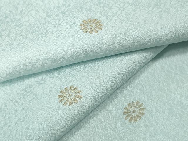 平和屋着物●上質な小紋　舞花文　金糸　正絹　逸品　CABK8131ut