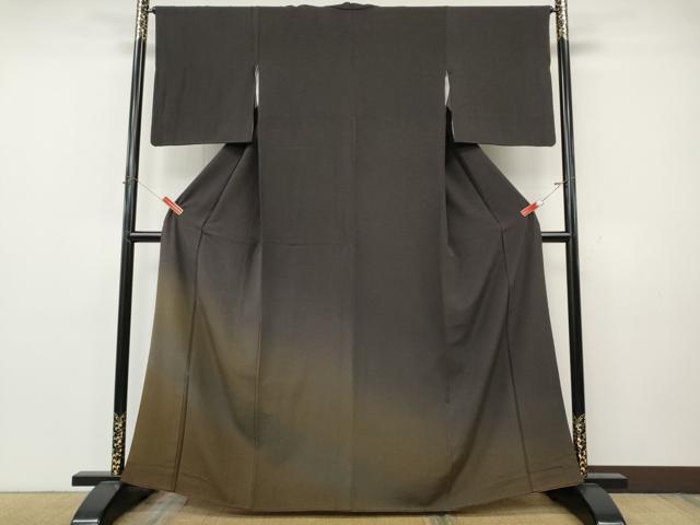 平和屋着物●訪問着　霞文　暈し染め　正絹　逸品　CABK8138ut