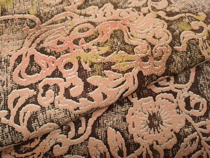 平和屋着物●日展作家　山本唯与志　レリーフ染　色留袖　更紗花文　暈し染め　金彩　正絹　逸品　CABK8155ut