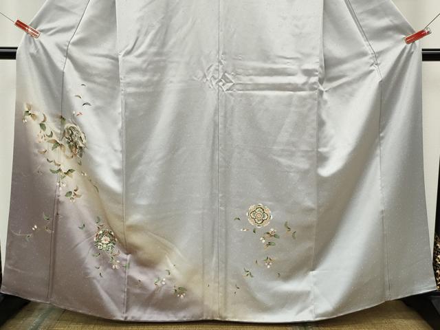 平和屋着物●訪問着　正倉院鳳凰枝花文　暈し染め　金彩　正絹　逸品　CABK8158ut