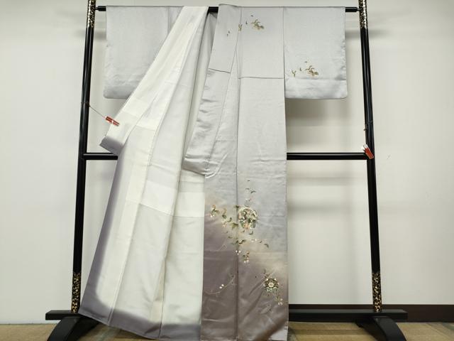 平和屋着物●訪問着　正倉院鳳凰枝花文　暈し染め　金彩　正絹　逸品　CABK8158ut