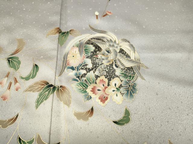 平和屋着物●訪問着　正倉院鳳凰枝花文　暈し染め　金彩　正絹　逸品　CABK8158ut
