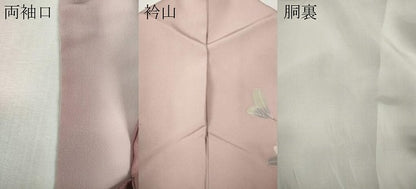平和屋着物●訪問着　友禅　作家物　枝花文　正絹　逸品　CABK8159ut