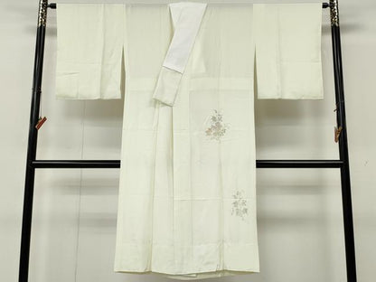 平和屋着物●長襦袢　無双仕立て　作家物　手描き　葡萄蔦の葉文　正絹　逸品　CABK8168ut