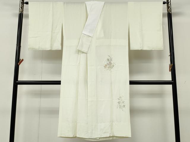 平和屋着物●長襦袢　無双仕立て　作家物　手描き　葡萄蔦の葉文　正絹　逸品　CABK8168ut