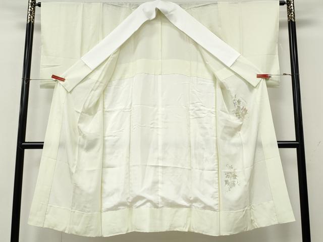 平和屋着物●長襦袢　無双仕立て　作家物　手描き　葡萄蔦の葉文　正絹　逸品　CABK8168ut