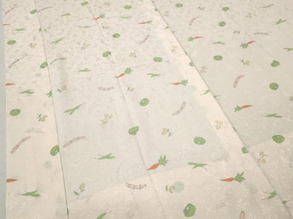 平和屋着物●長襦袢　無双仕立て　成り物　野菜　大丸扱い　正絹　逸品　CABK8169ut