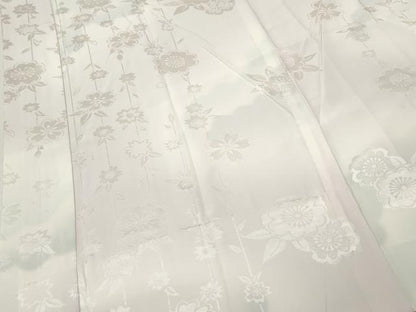 平和屋着物●長襦袢　無双仕立て　枝垂れ花地紋　暈し染め　正絹　逸品　CABK8172ut