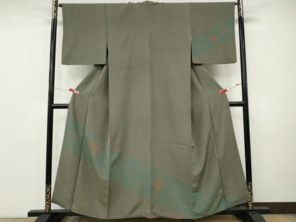 平和屋着物●訪問着　舞花文　正絹　逸品　CABK8194ut