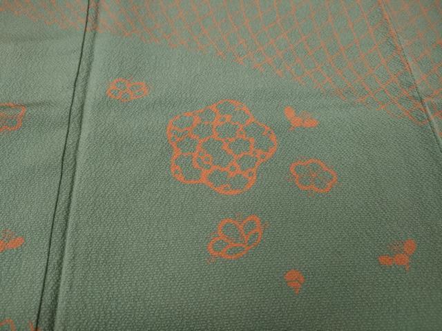 平和屋着物●訪問着　舞花文　正絹　逸品　CABK8194ut
