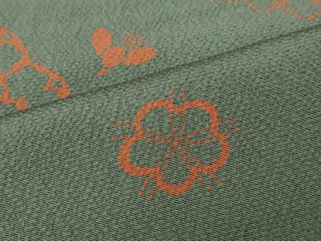 平和屋着物●訪問着　舞花文　正絹　逸品　CABK8194ut