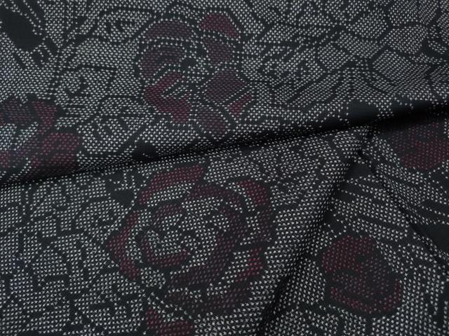 平和屋着物●本場大島紬　7マルキ　舞花文　伊勢丹扱い　正絹　逸品　未使用　CABK8196ut