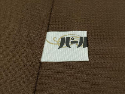平和屋着物▼本場大島紬　9マルキ　格子柄　正絹　逸品　CABK8199ut