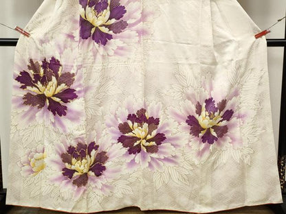 平和屋着物●訪問着　駒刺繍　舞花文　暈し染め　金彩　松坂屋扱い　正絹　逸品　CABK8219ut