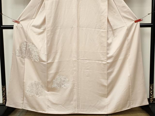 平和屋着物●中国三大刺繍　相良刺繍　総刺繍　訪問着　草花文　正絹　逸品　CABK8220ut