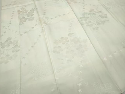 平和屋着物●長襦袢　袷　折鶴花地紋　暈し染め　正絹　逸品　CABK8222ut