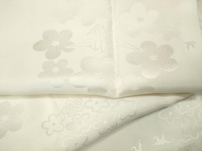 平和屋着物●長襦袢　袷　折鶴花地紋　暈し染め　正絹　逸品　CABK8222ut
