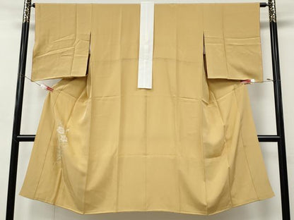 平和屋着物●長襦袢　袷　くちなし　正絹　逸品　CABK8223ut
