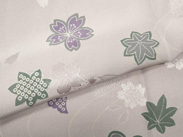 平和屋着物●長襦袢　無双仕立て　舞花文　やまと誂製　正絹　逸品　CABK8224ut