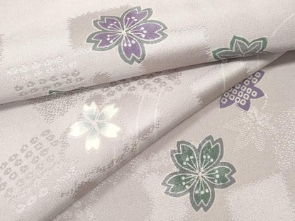 平和屋着物●長襦袢　無双仕立て　舞花文　やまと誂製　正絹　逸品　CABK8224ut