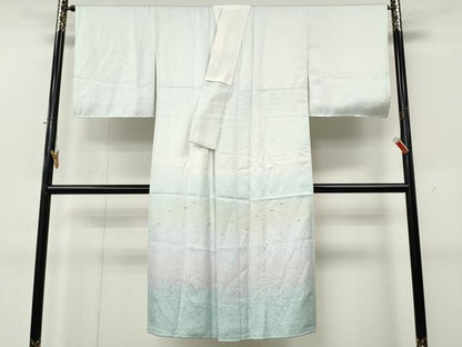 平和屋着物●長襦袢　袷　霞文　暈し染め　正絹　逸品　CABK8225ut