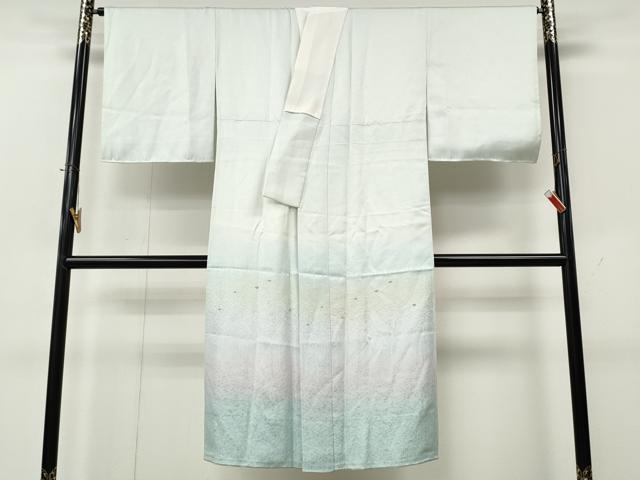 平和屋着物●長襦袢　袷　霞文　暈し染め　正絹　逸品　CABK8225ut