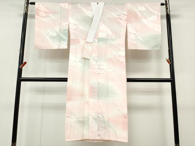 平和屋着物●長襦袢　無双仕立て　舞花地紋　暈し染め　正絹　逸品　CABK8230ut