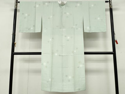平和屋着物●長襦袢　無双仕立て　舞桜文　蛍暈し　正絹　逸品　CABK8231ut
