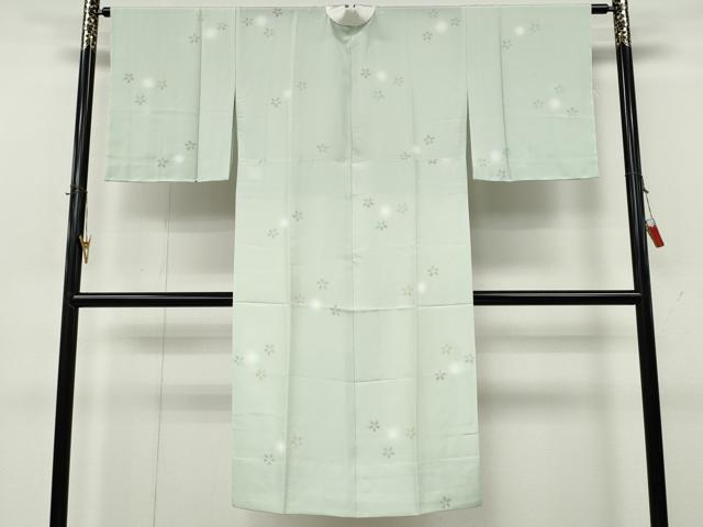 平和屋着物●長襦袢　無双仕立て　舞桜文　蛍暈し　正絹　逸品　CABK8231ut