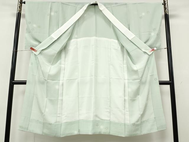平和屋着物●長襦袢　無双仕立て　舞桜文　蛍暈し　正絹　逸品　CABK8231ut