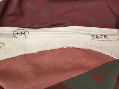 平和屋着物●訪問着　作家物　花唐草文　仮絵羽　正絹　逸品　未使用　CABK8235ut