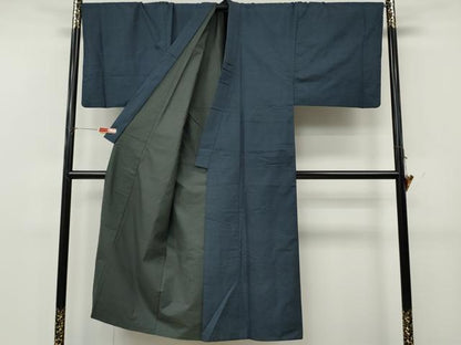平和屋着物●男性　本場大島紬　100亀甲　総詰め　キングサイズ　正絹　逸品　CABK8236ut