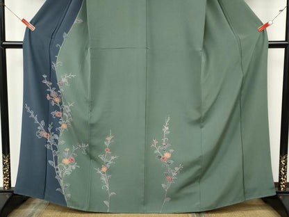 平和屋着物●訪問着　枝花文　金彩　正絹　逸品　CABK8238ut