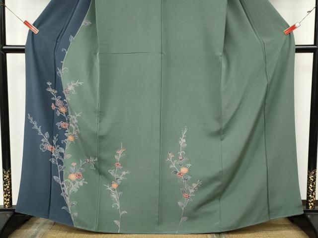 平和屋着物●訪問着　枝花文　金彩　正絹　逸品　CABK8238ut