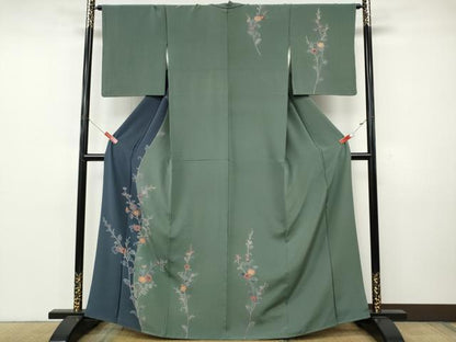 平和屋着物●訪問着　枝花文　金彩　正絹　逸品　CABK8238ut