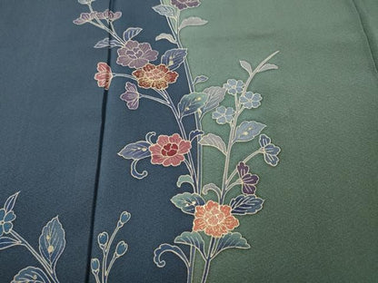 平和屋着物●訪問着　枝花文　金彩　正絹　逸品　CABK8238ut