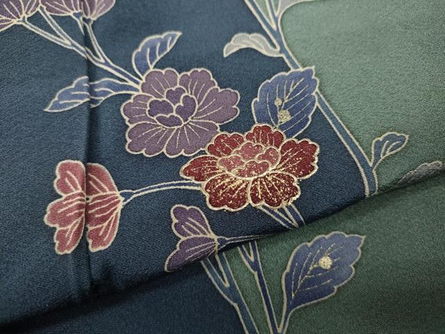 平和屋着物●訪問着　枝花文　金彩　正絹　逸品　CABK8238ut