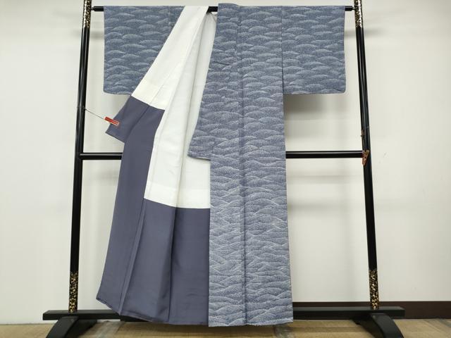 平和屋着物●訪問着　立波文　正絹　逸品　CABK8245ut