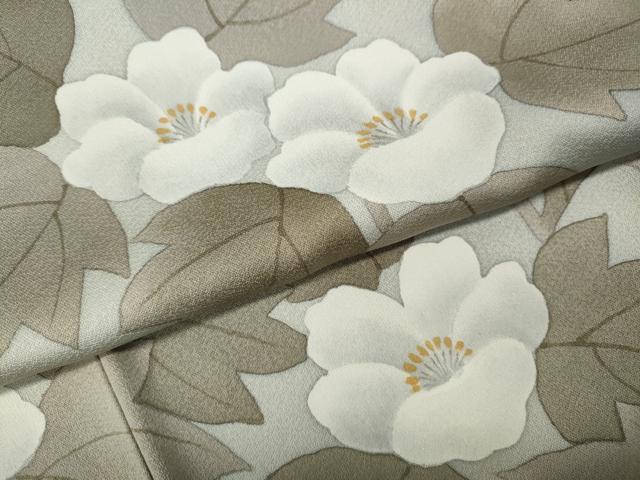 平和屋着物●訪問着　作家物　枝花文　暈し染め　正絹　逸品　CABK8255ut